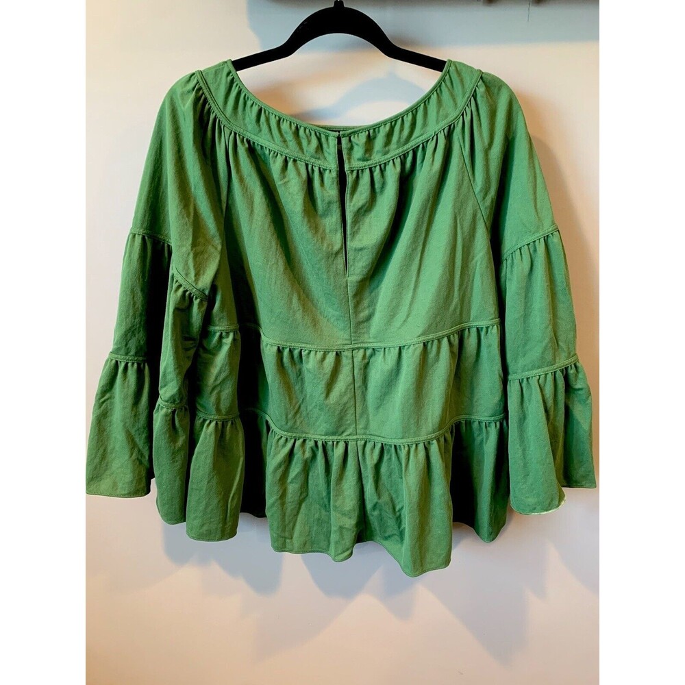 Rebecca Taylor Top large bell‎ sleeve bohemian poplin cottage feminine career - Picture 5 of 7